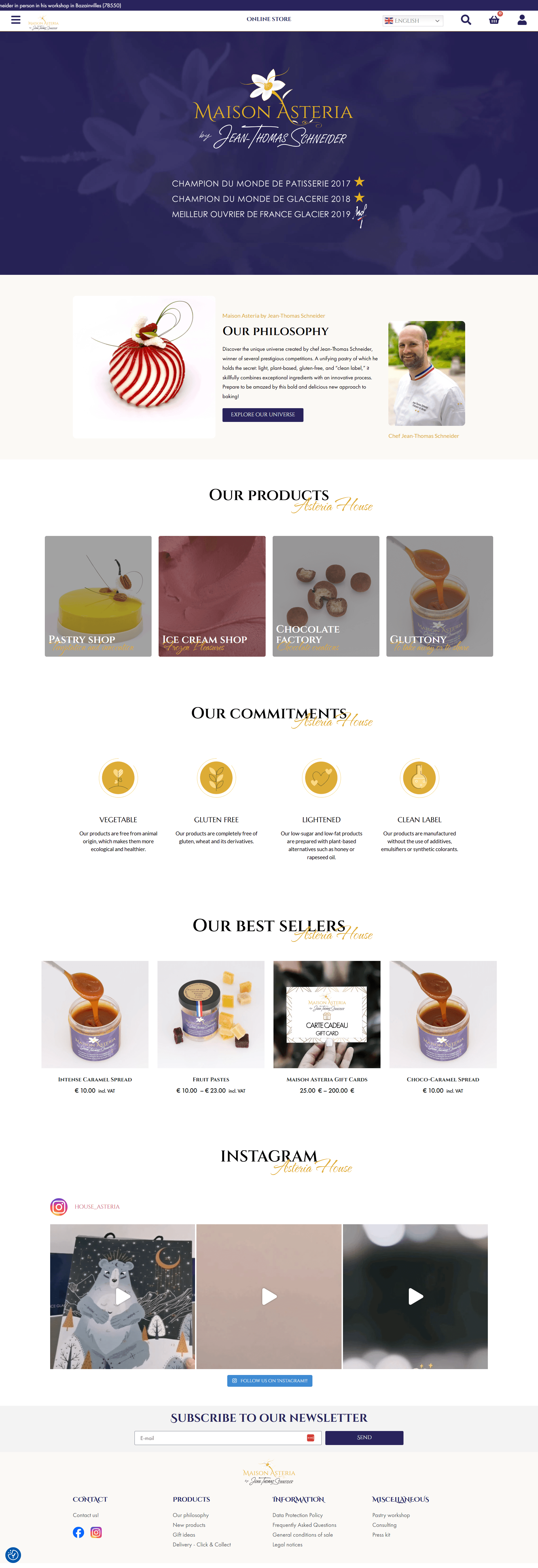 Maison Asteria – Artisanal Pâtisserie & E-commerce Platform