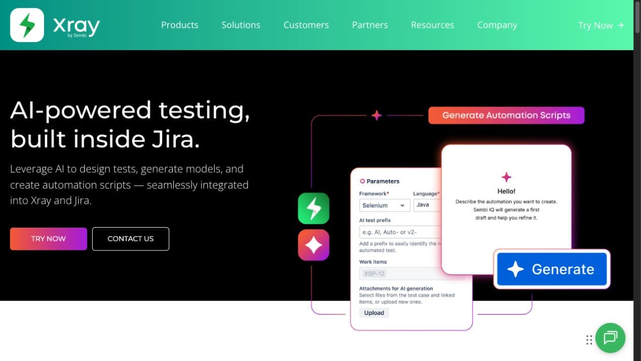 Xray — Native Jira Test Management Website website screenshot